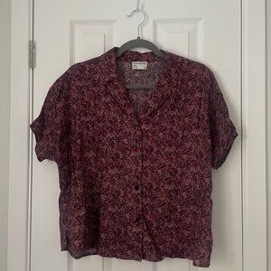 Frank & Oak Women's Floral Button-Up Top